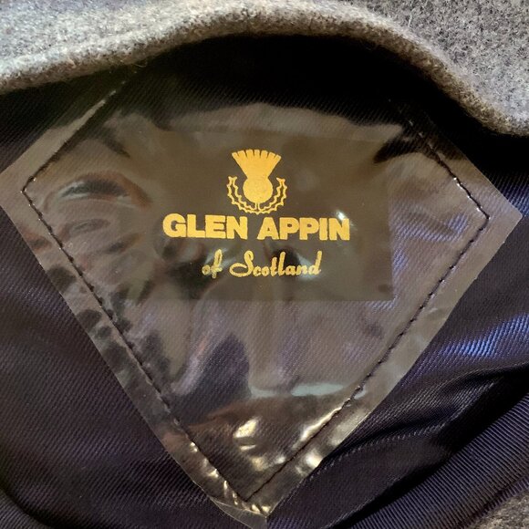 Vintage Glen Appin of Scotland Classic Gray Wool Newsboy Flat Cap Men’s XL - Picture 7 of 8